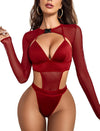 Sly Fashions Outfits for Women Festival Sexy Lingerie Bodysuit Buckle Shrug Crop Top Set