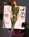 Sly Fashion Women Fishnet Bodystocking Attached Stockings Sexy Lingerie Crotchless Bodysuit One Piece Babydoll One Size