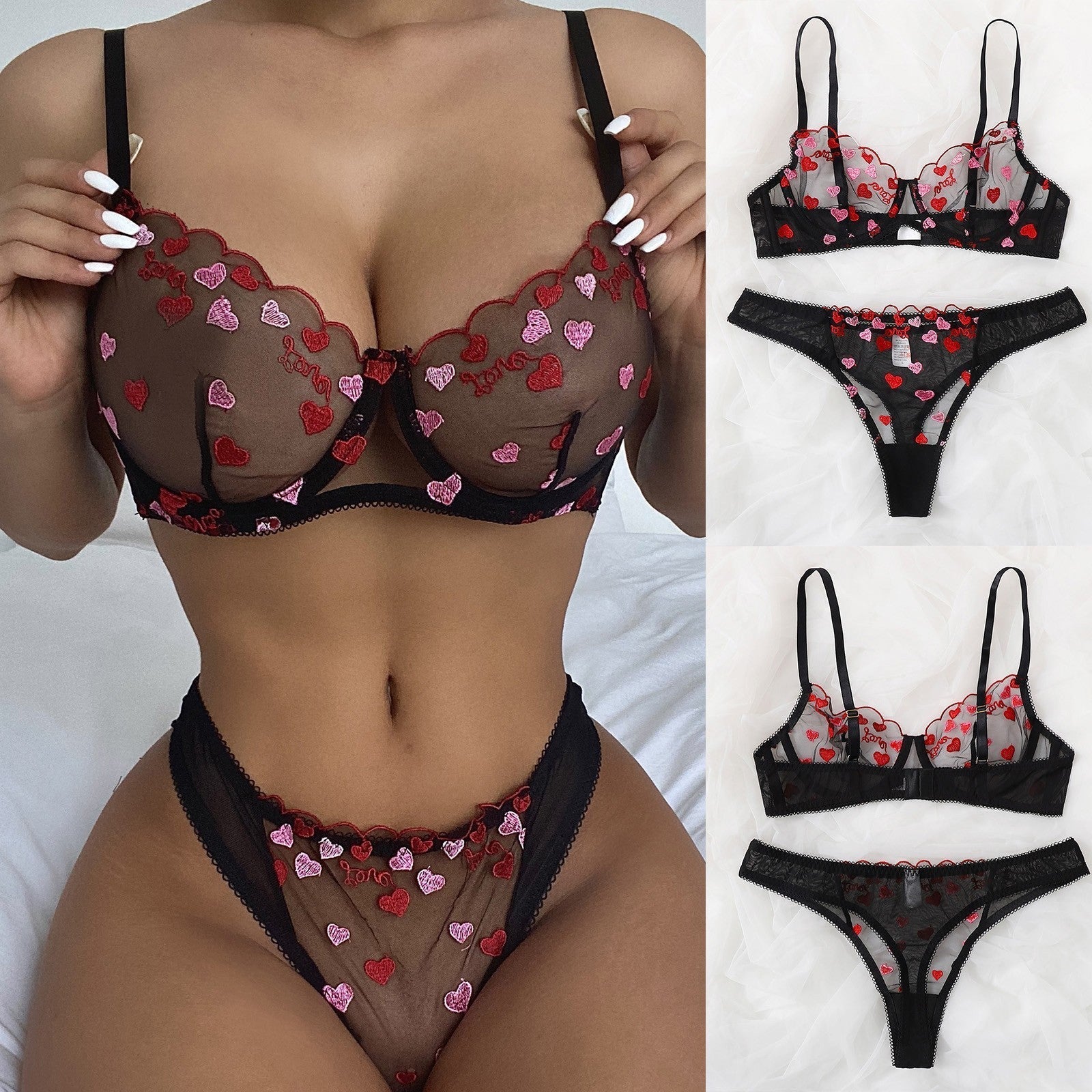 Charlotte Two Piece Valentine Lingerie