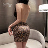 Zaria Leopard Printed Backless Lingerie